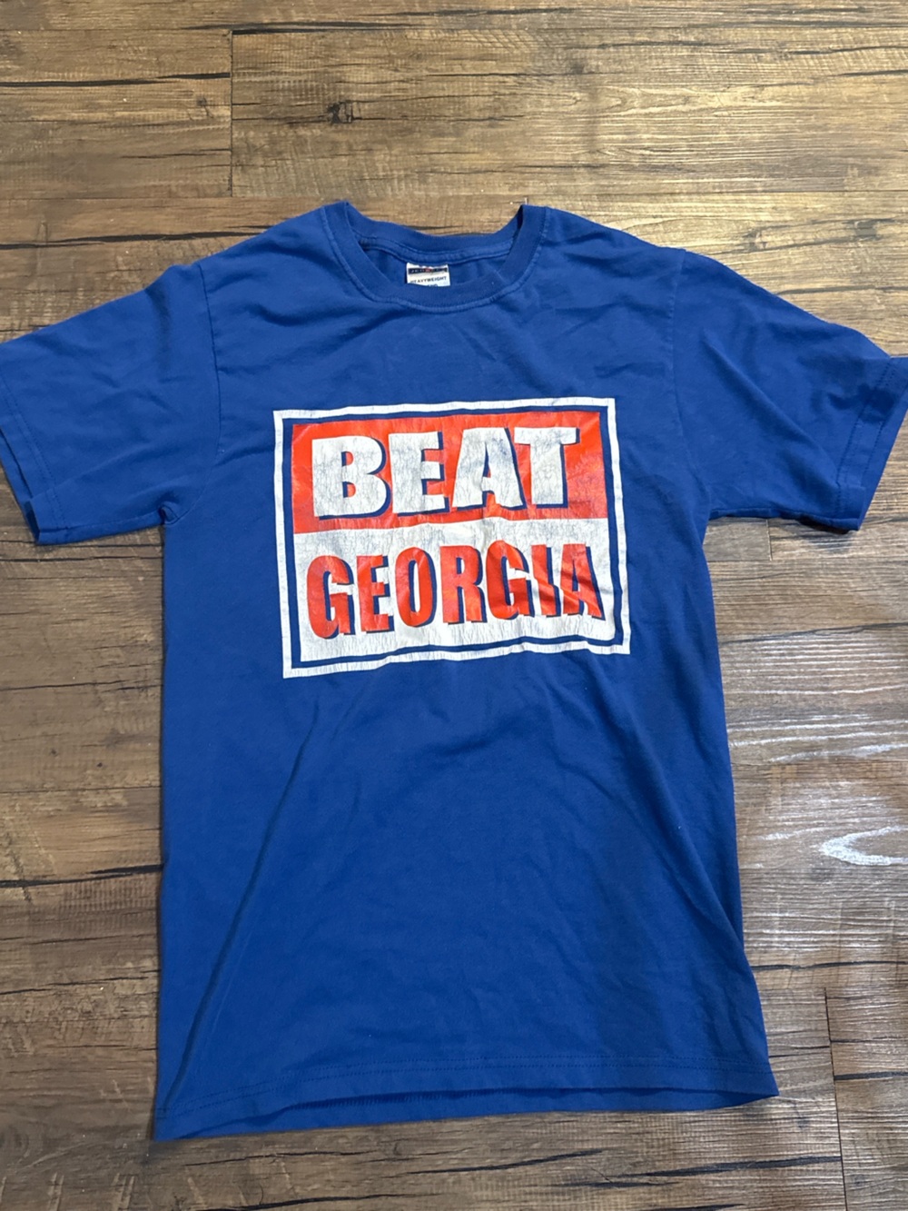 Jerzees Blue "Beat Georgia" Graphic Tee